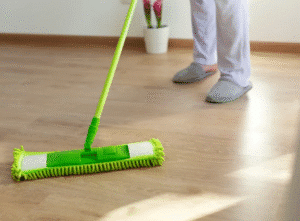 Mopping the floor