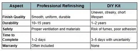 Professional Refinishing Better Than DIY